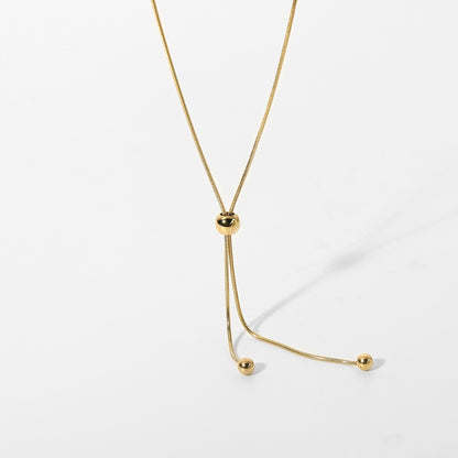 14K Gold Snake Bone Necklace Jewelry