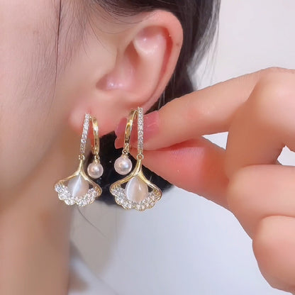 Ginkgo earrings for women