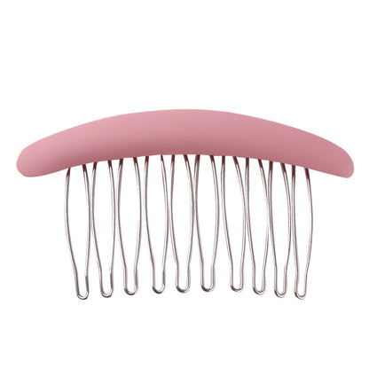 Frosted metal hair comb