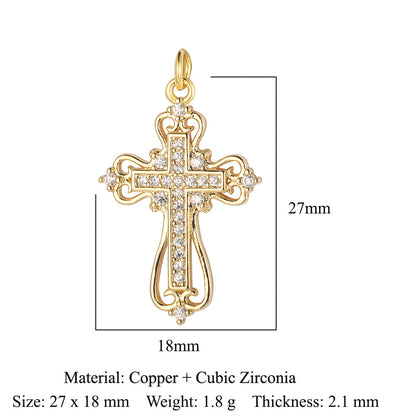 3 pcs/pack, crescent eye copper zircon dragonfly pendant.