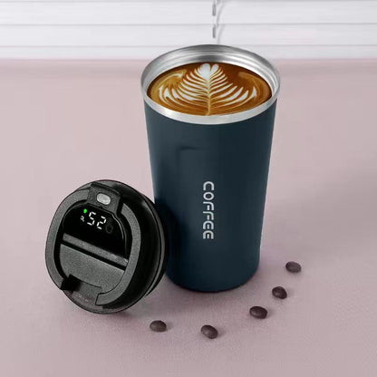 Smart display temperature coffee