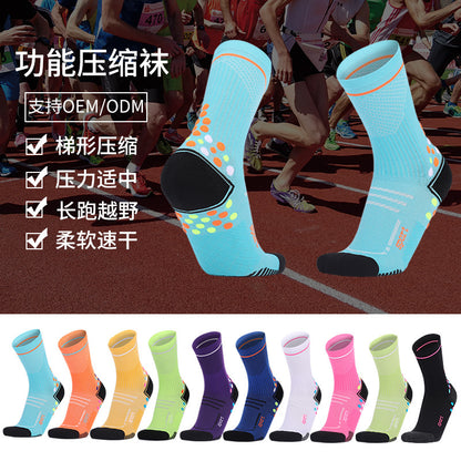 200-Needle Terry Compression Socks Mid-Calf Unisex