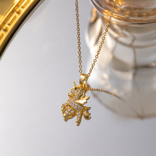 Cute little unicorn necklace