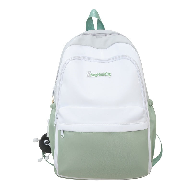 Colorblock Large Capacity Computer Backpack Backpack