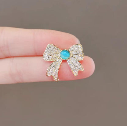 Opal Small Bow Brooch