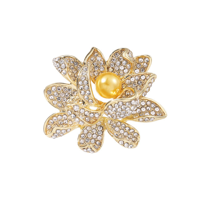 fashion Pearl Flower Brooch