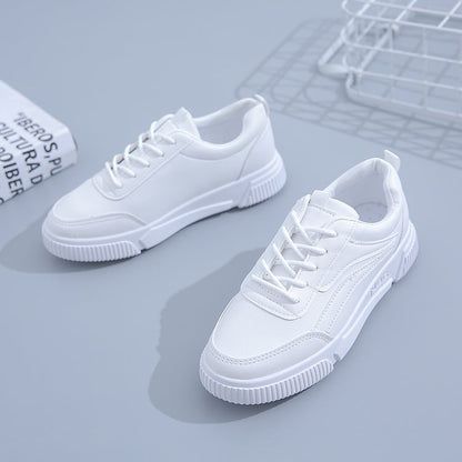 Front lace-up flat-soled women's board shoes wholesale