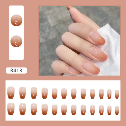 French Ballet Wearable Nails Fashion Removable No-Buffing