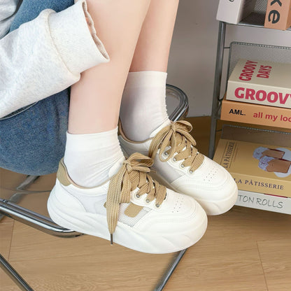 women's all-match white shoes