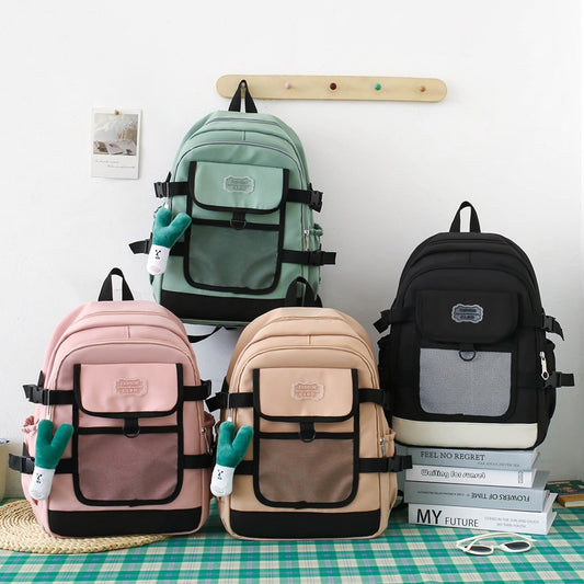 3-piece large capacity backpack for college students