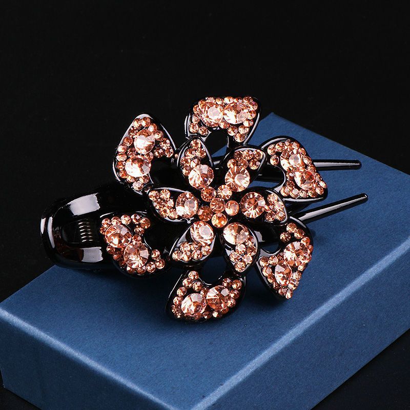 Elegant women's disc hair grab clip flower headdress