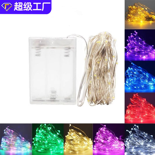 Battery Box USB Christmas Decoration Copper Wire Light Lantern