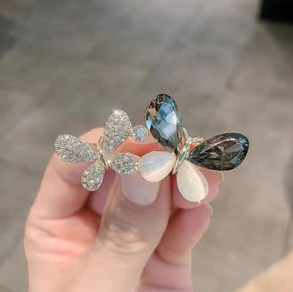 Crystal Butterfly Brooch Fashion