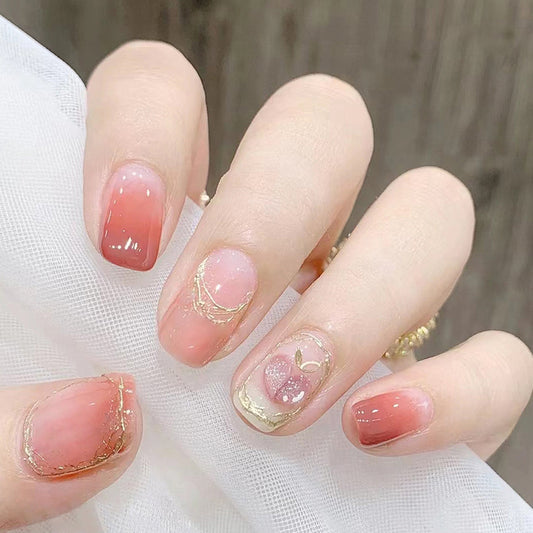 Wearable Waterproof Jelly Color Nail Stickers