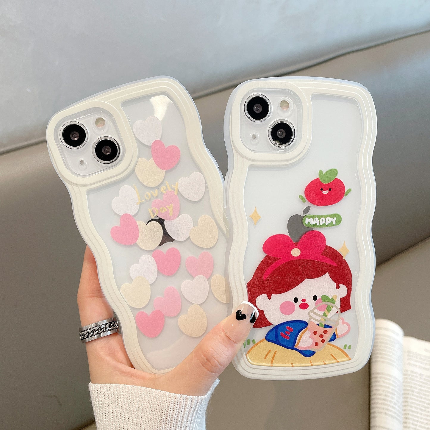 Huawei Honor 200 Pro Big Wave Clear Cute Cartoon NOVA 10 Full Cover