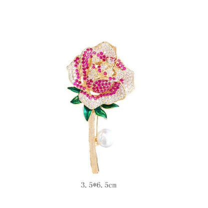 Corsage Rhinestone Rose Gold