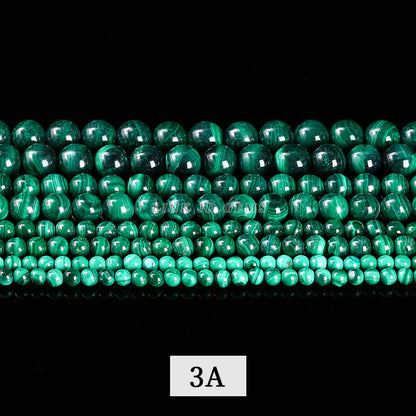 7A grade natural malachite round beads loose beads