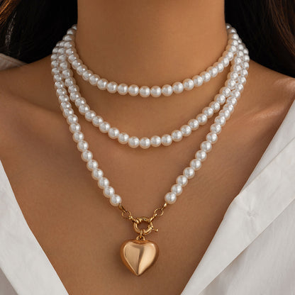 Pearl versatile multi-layer necklace