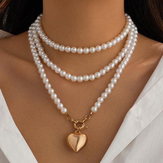 Pearl versatile multi-layer necklace