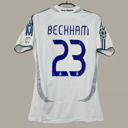 06-07 Real Madrid Retro Home Away Ronaldo Beckham Ra¨²l Guti Jersey