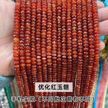 4 * 6Mm natural jade cut abacus beads