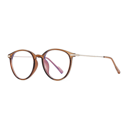 Xiaohongshu Oversized Myopia Glasses Unisex Light Brown