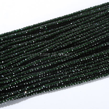 2 * 3Mm blue sandstone green sandstone cut abacus beads loose beads