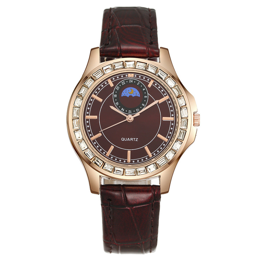 Business Leather Strap Non-Mechanical Watch Fashion Casual