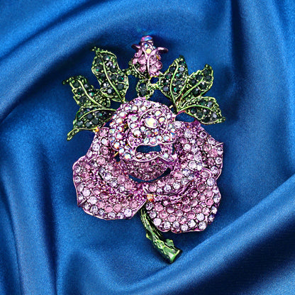 fashion Delicate Rose Flower Brooch