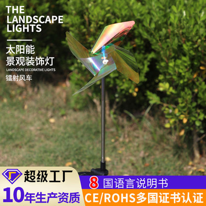 New led solar windmill light plug-in light