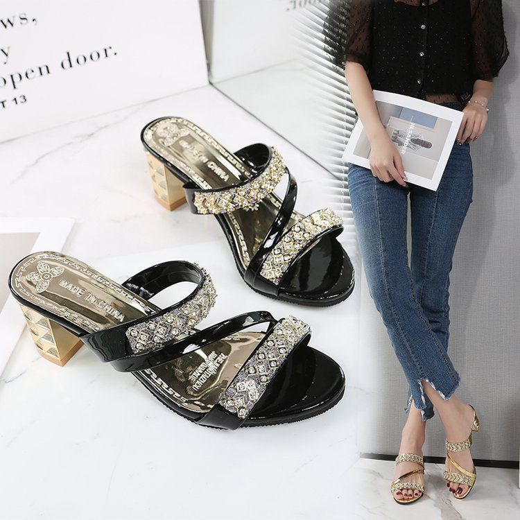 Rhinestone fashion sandals