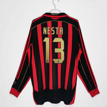 06-07 AC Milan Retro Final Home Away Long Short Sleeve