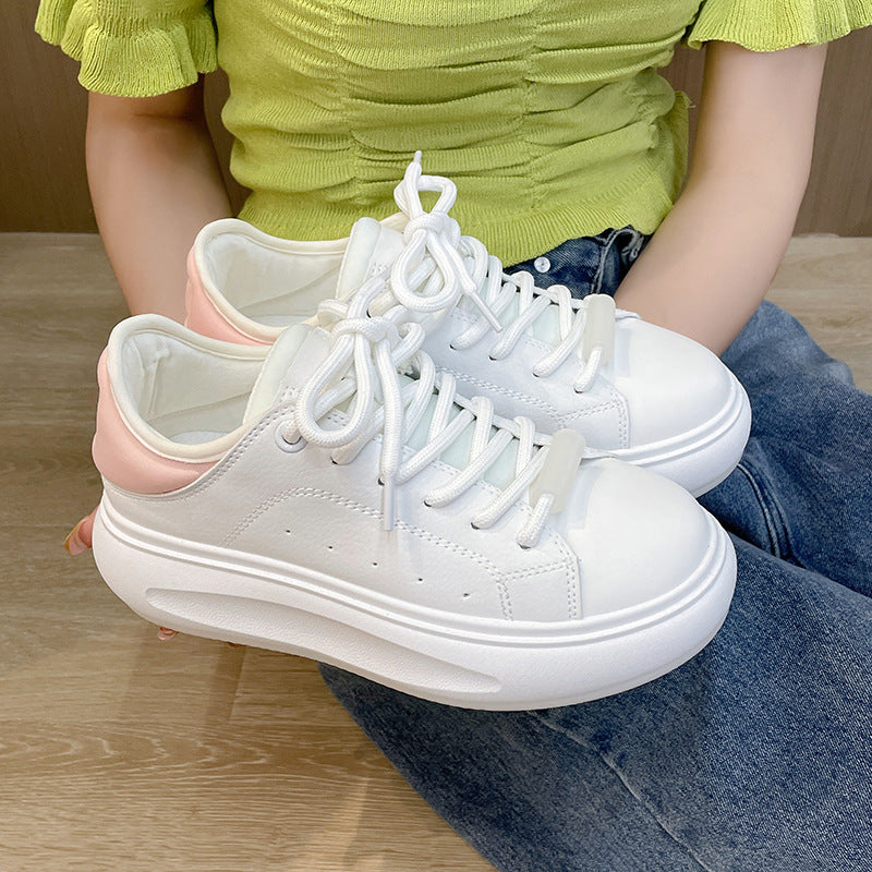 Small white shoes, casual bread shoes, niche sneakers