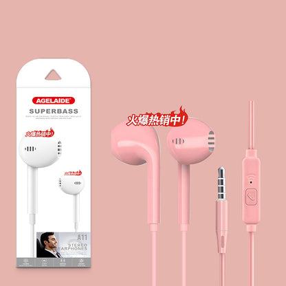 Macaron Wired In-Ear Earphones 3.5mm Huawei Apple