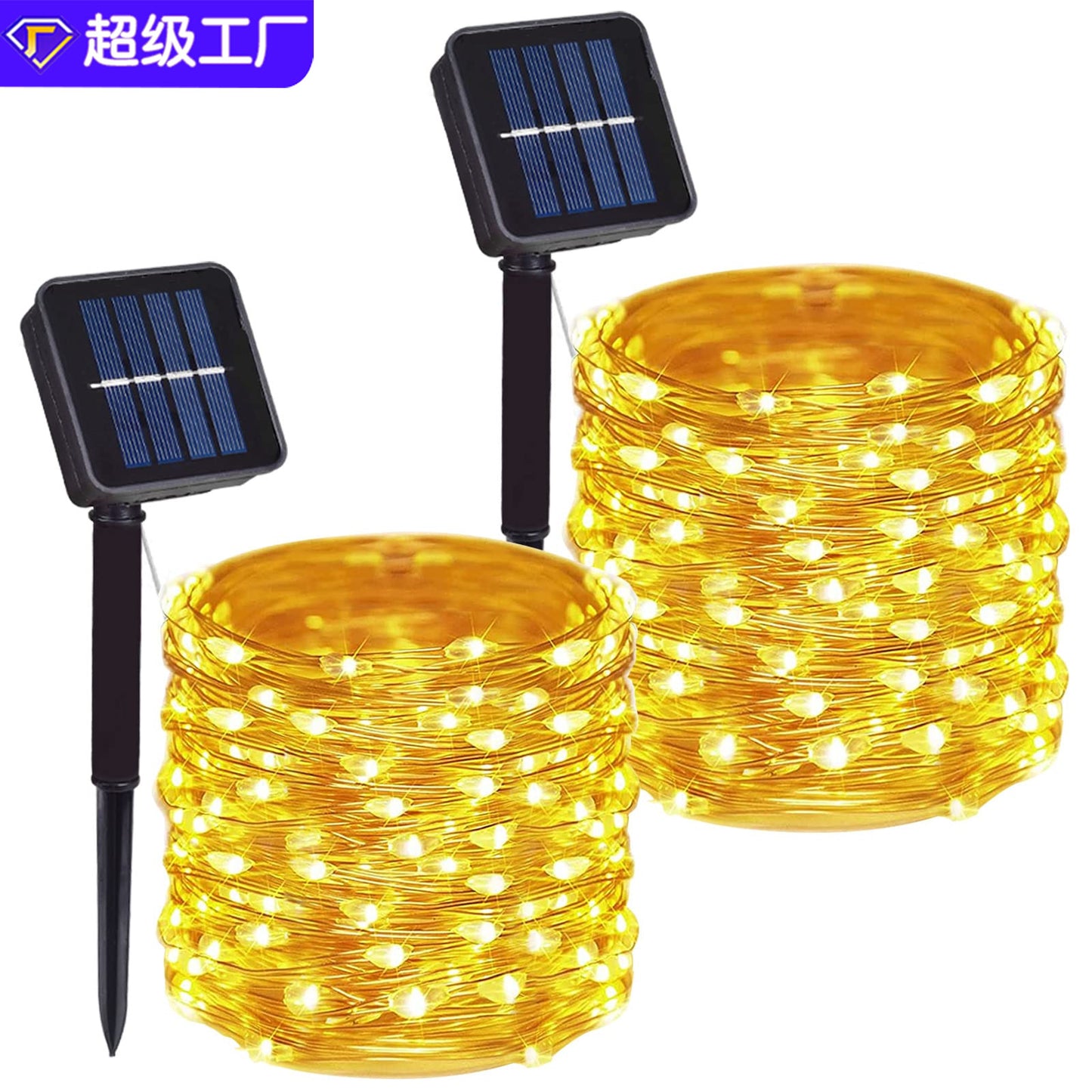 Solar Colored Lights LED Copper Wire Light String