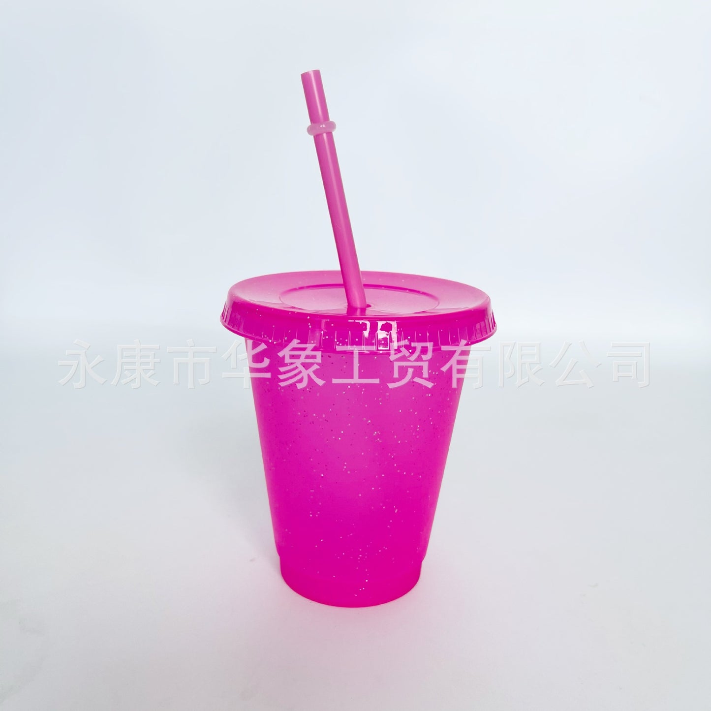 Popular pp glitter plastic cup 16oz