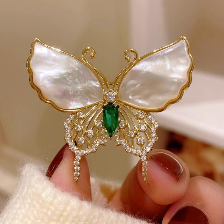 Retro butterfly brooch