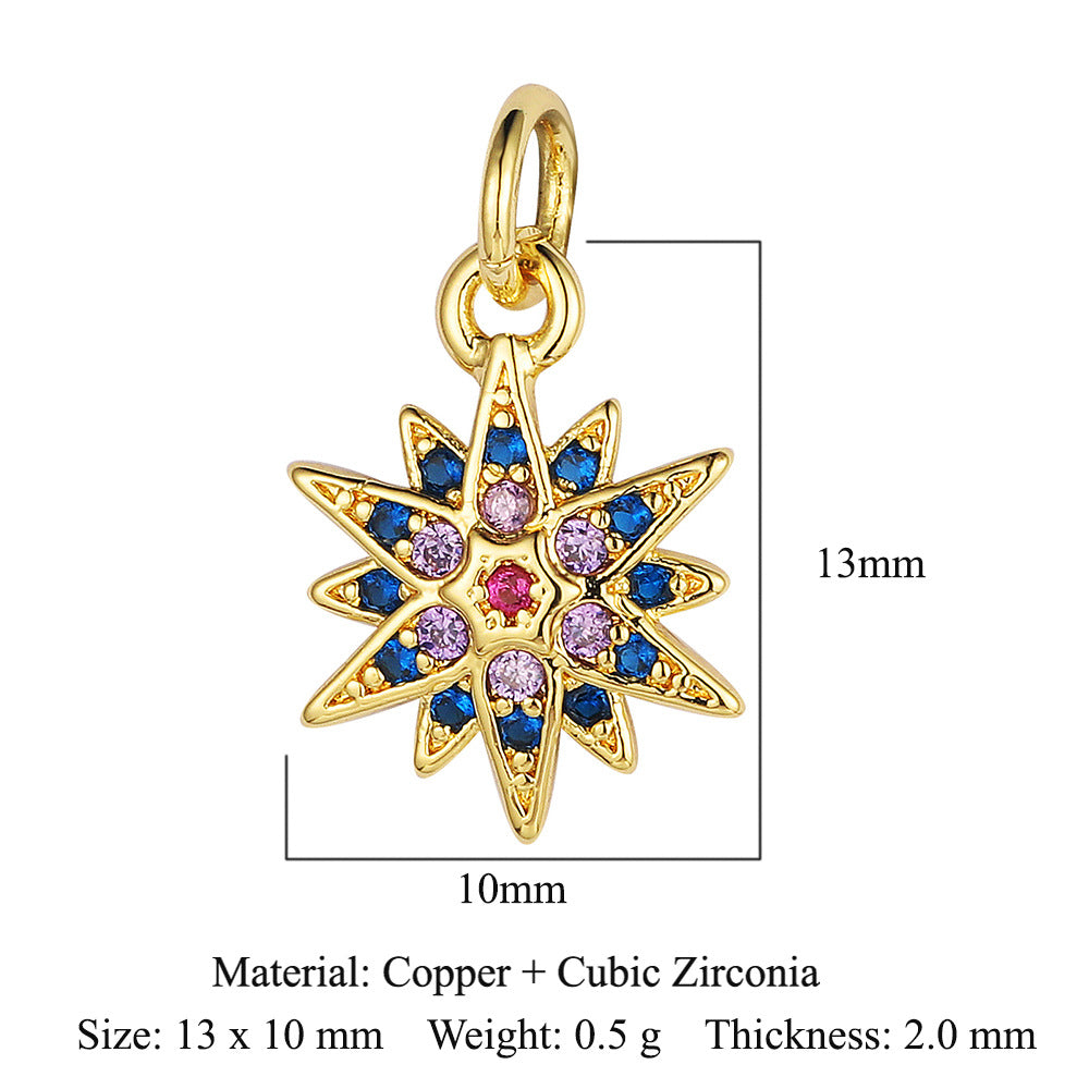 Lightning Crown Copper Zircon Pendant Accessories