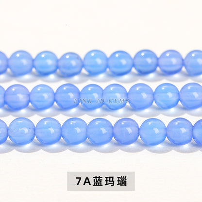 4Mm natural stone crystal agate small beads round beads