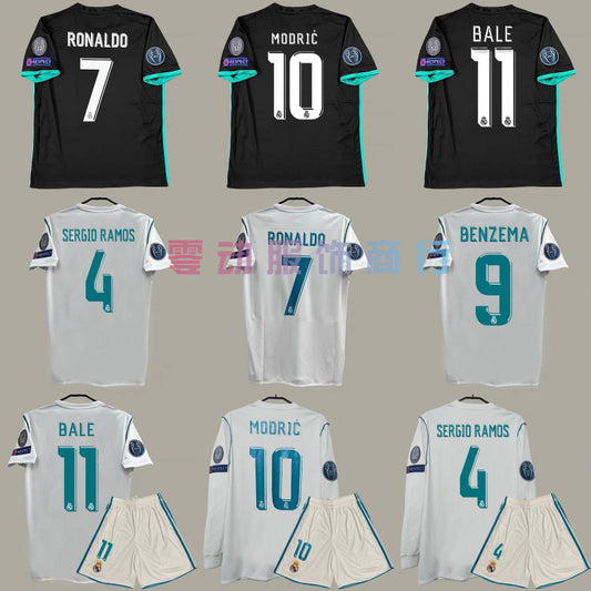 17-18 Champions League Home Away 7 Ronaldo Ramos 10 Modric Jersey