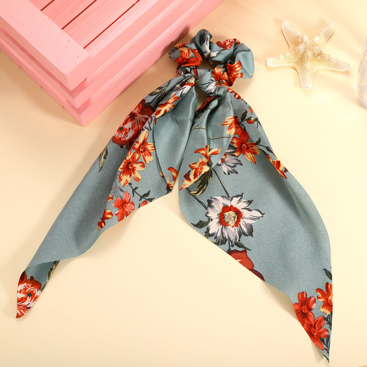 Fashion embossed floral fabric headband