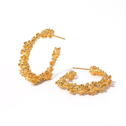 Lava C-Shaped Earrings