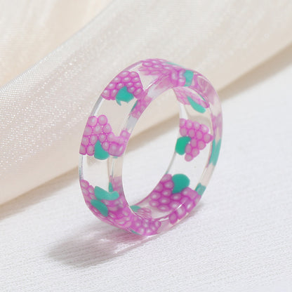 Acrylic resin fruit ring