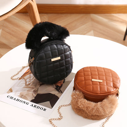 Niche fashion small round bag