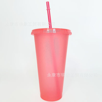 Straw cup wholesale can make logo.