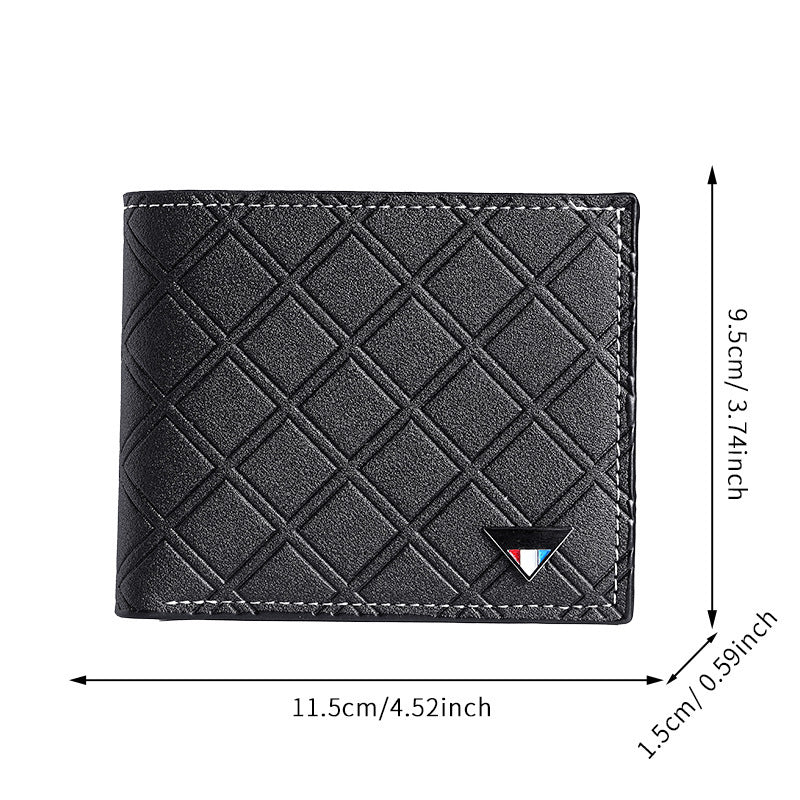 Plaid multi-card thin change purse