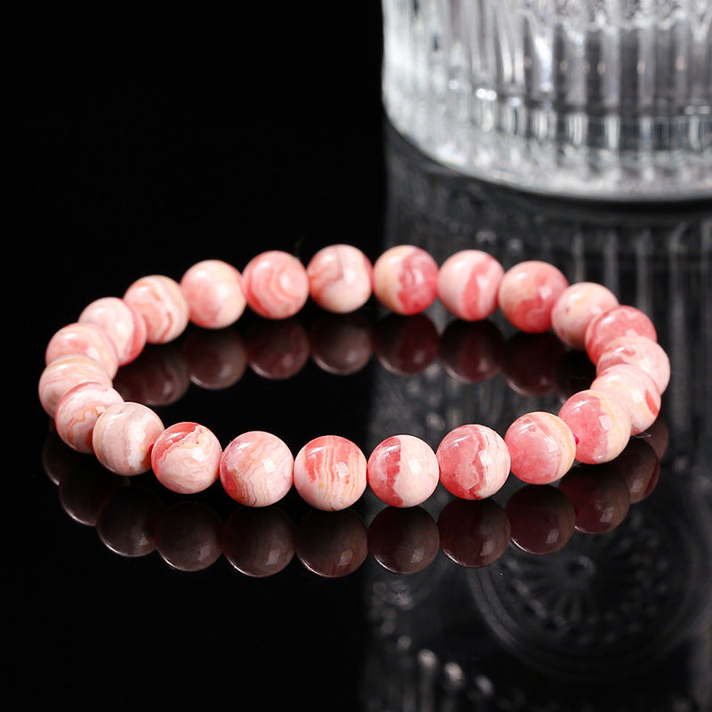 Red stone bracelet simple single circle