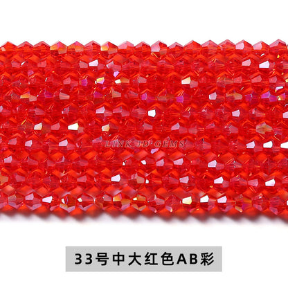 4Mm Czech crystal pointed beads rhombus glass beads loose beads