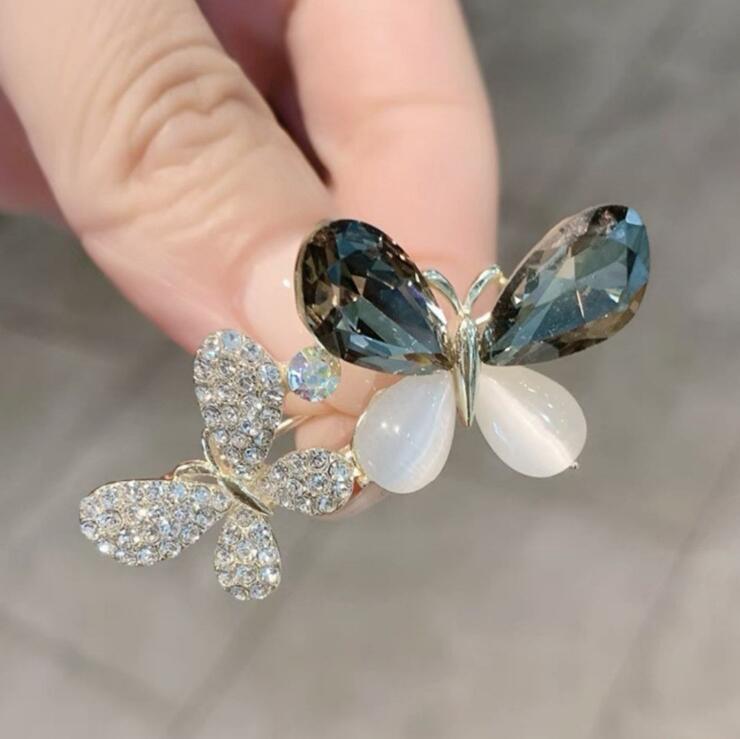 Crystal Butterfly Brooch Fashion