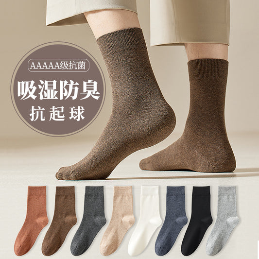 Autumn-Winter Cotton Anti-Odor Men's Mid-Calf Socks